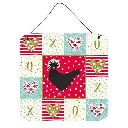 Carolines Treasures 6 x 6 in. Polish Poland Chicken Love Wall or Door Hanging Prints CK5261DS66